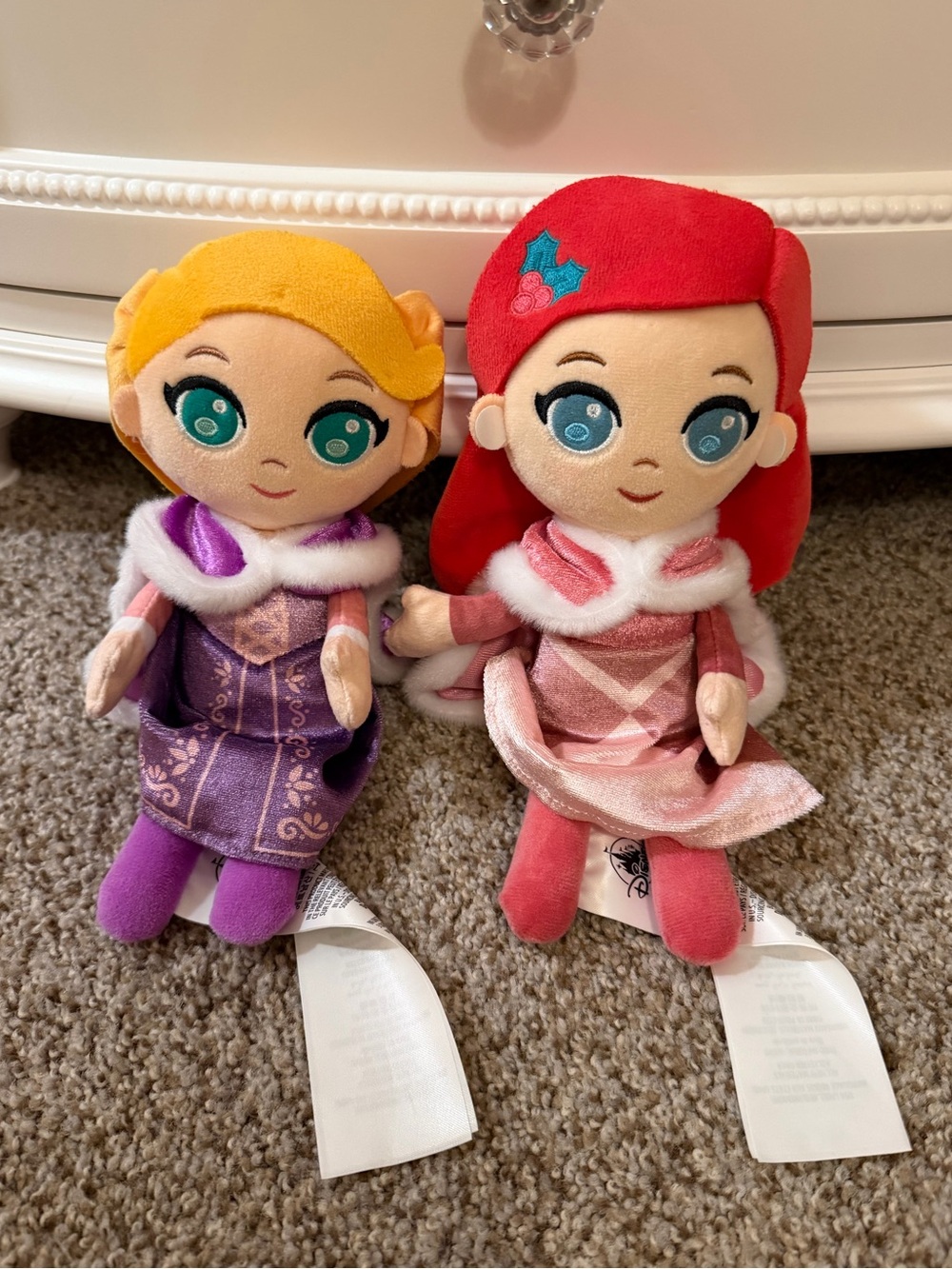 Holiday Disney Princess Plush Doll Set Rapunzel & Ariel